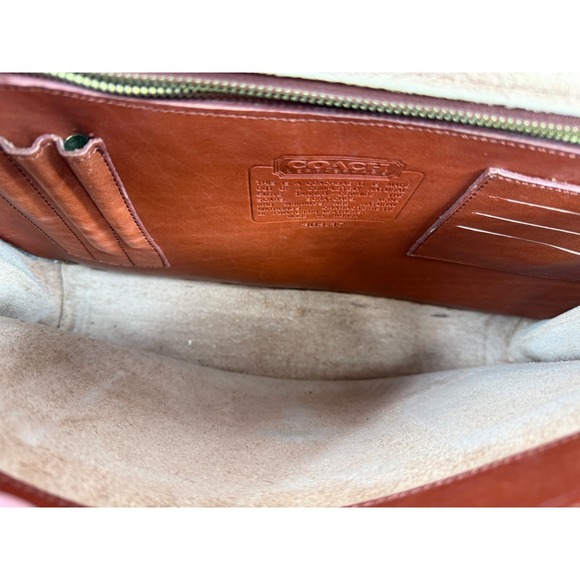 Coach Legacy Briefcase Satchel Leather Brown Classic Flap Buckle 308 17 - Picture 9 of 14